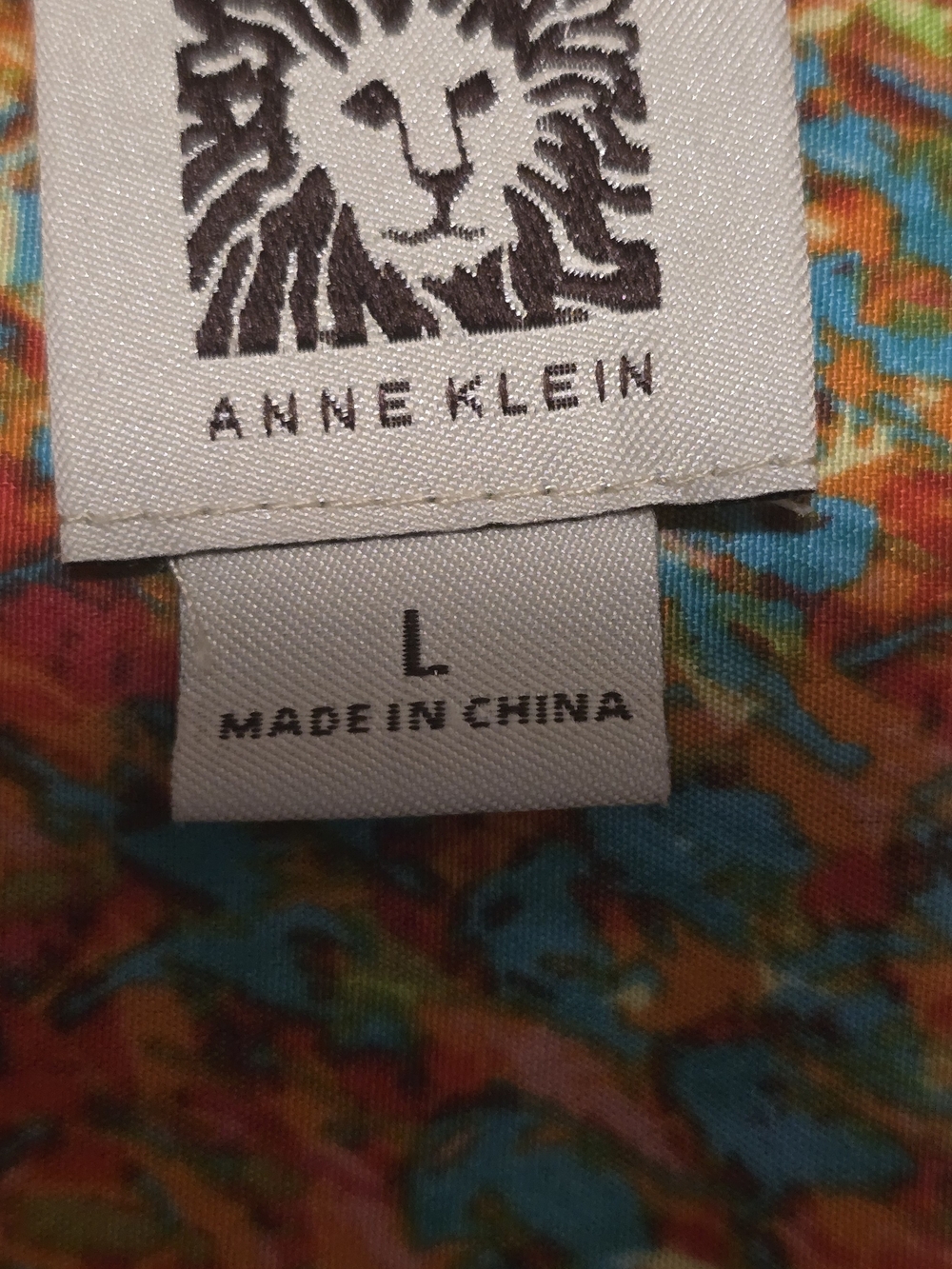 Anne Klein Multicolor Zip-Front Utility Jacket - Picture 3 of 3